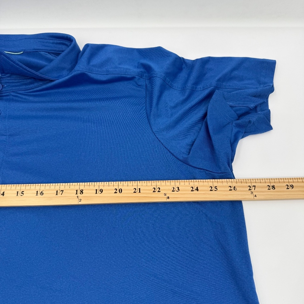 Rei Polo Shirt Men XXL Blue Short Sleeve Performance Active Stretch Jersey - Picture 6 of 8